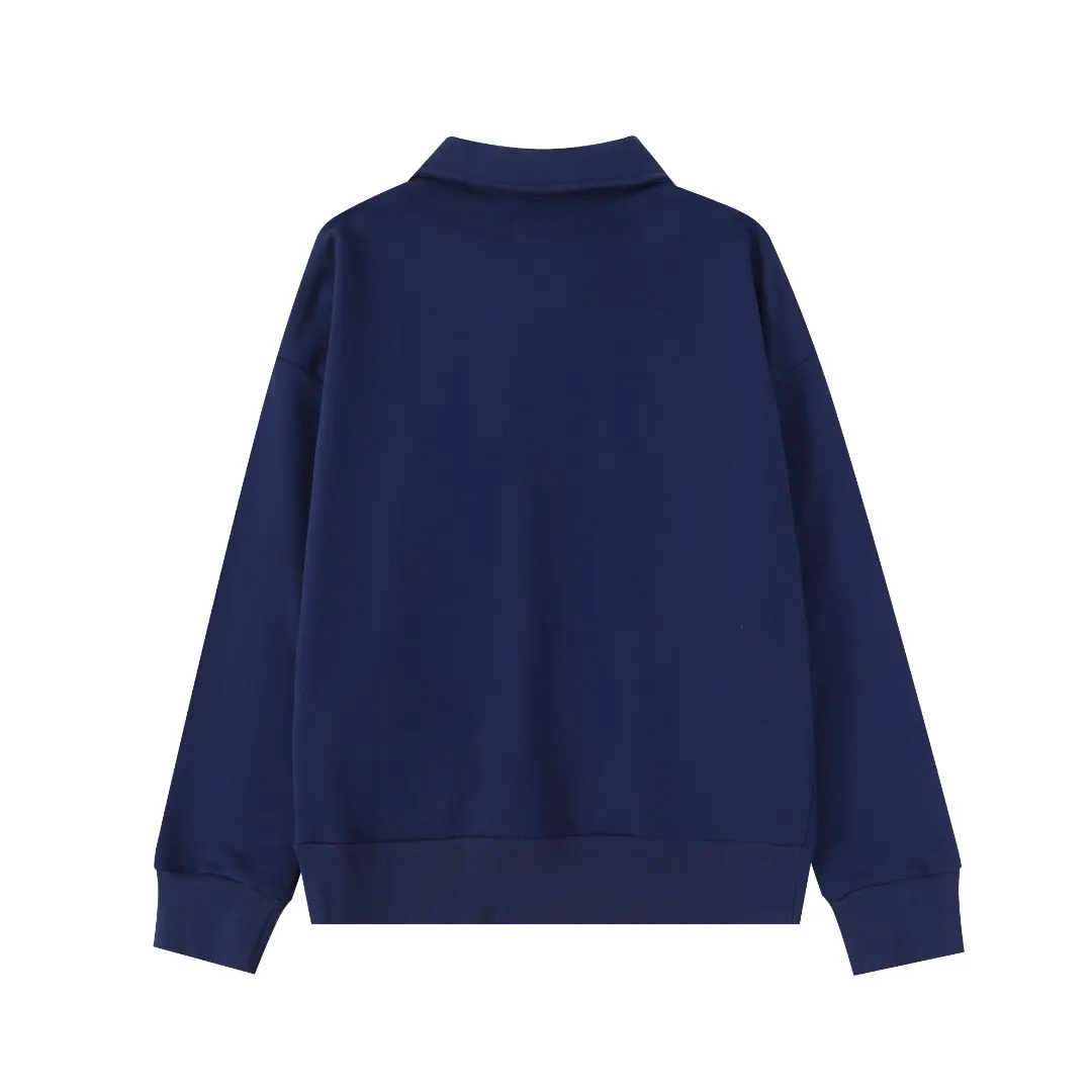 P260 #R99 Ralph Lauren pony logo eight-color half-zip lapel sweatshirt. Wear three times in one suit, easy to switch styles: Fully stand-up collar mode: crisp lapel three-dimensional windproof, taking into account warmth and cool lines, full of coolness ▫️Half-open lazy mode: slightly exposed collarbone, relaxed and comfortable | Pair with a shirt or high collar to show the intellectual atmosphere ▫️Full-open V-neck mode: Visually extends the neck-shoulder ratio | Stacking is more layered, hiding the flesh and making it look slimmer, making it easy to wear with a sense of luxury. Genderless design, shared wardrobe concept: White is gentle and elegant | Black is cool and slimming | Both colors can be used to create a couple CP look. 8 colors are available in the full line | From classic to soft | Meet all daily and occasion dressing needs Quality is reflected in the details: Micro-label logo embroidery | Loose but not procrastinating tailoring | High-grade fabrics ensure a comfortable fit. Easily manage various scenarios such as workplace commuting, weekend leisure, and date travel, effortless chic is the definition of effortless chic.  Color: Black White Navy Mint Green Khaki Pink Yellow Army Green Size: S M L